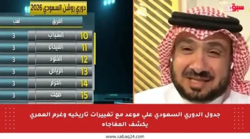 جدول الدوري السعودي على موعد مع تغييرات تاريخية وغرم العمري يكشف المفاجأة